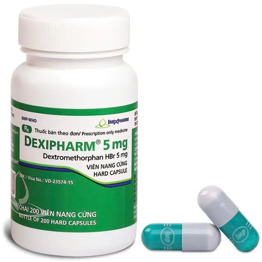 Dexipharm 5mg Imex (C/200v/nang) – Giảm ho khan nhẹ nhàng, hiệu quả tức thì